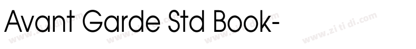 Avant Garde Std Book字体转换